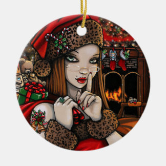 Chris Happy Holidays Traditional Christmas Ceramic Ornament