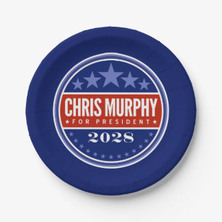 Chris Murphy for President 2028 Paper Plate