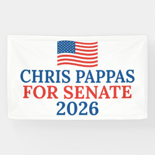 Chris Pappas for Senate 2026 Election Party Banner