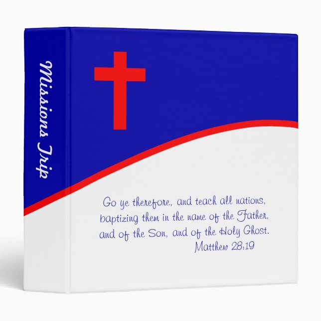 Chrisitan Flag Inspired Binder (Front/Spine)