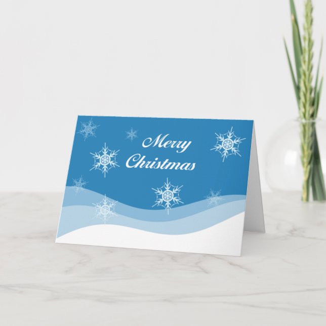 Chrismas Snow Holiday Card (Front)