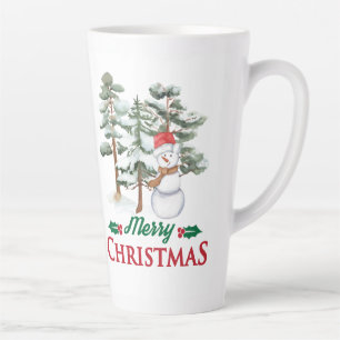 chrismast style  latte mug 