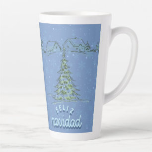 chrismast style  latte mug 