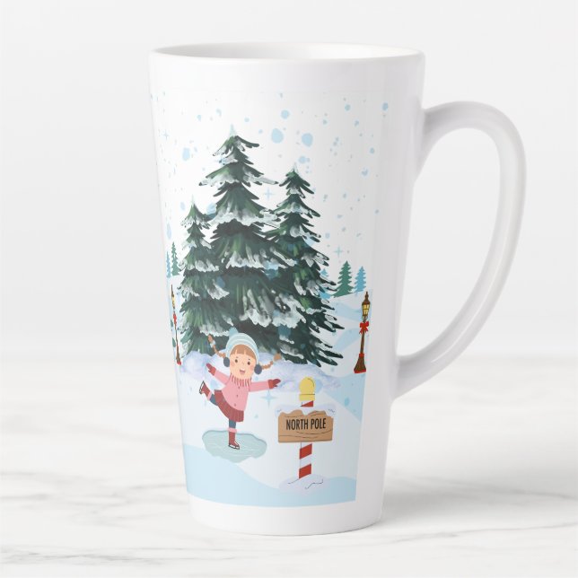 chrismast style  latte mug  (Right)