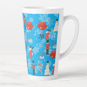 chrismast style  latte mug 