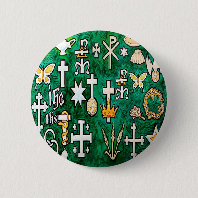 Chrismons 2 Inch Round Button (Front)