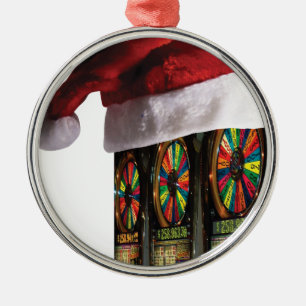 Chrismtas Vegas Slot Machine Metal Ornament