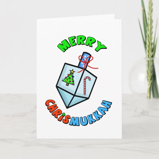 Chrismukkah Anagram Carte de voeux amusante (Devant)