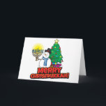 Chrismukkah Card<br><div class="desc">This is a great and fun Chrismukkah card for the December season. If you or someone you know celebrates both Christmas and Hanukkah then chances are they know or actually celebrate Chrismukkah!</div>