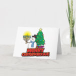 Chrismukkah Card<br><div class="desc">This is a great and fun Chrismukkah card for the December season. If you or someone you know celebrates both Christmas and Hanukkah then chances are they know or actually celebrate Chrismukkah!</div>