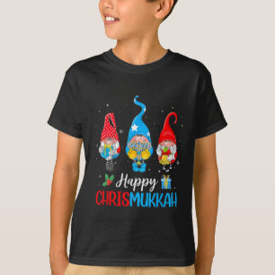 Chrismukkah Gnomes Merry Christmas And Happy Hanuk T-Shirt