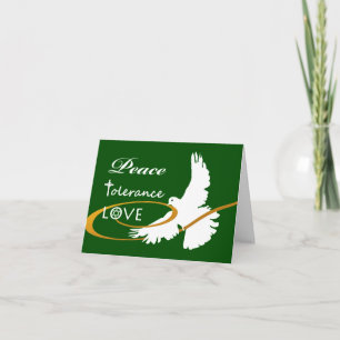 Chrismukkah, Peace, Tolerance, Love, Dove Card