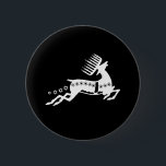 Chrismukkah Reindeer white 2 Inch Round Button<br><div class="desc">Shirtuosity.com - T-shirts,  Stickers,  Buttons,  Mugs & More.  The web's funniest Humour Tees,  Retro Hoodies,  and too cool for school gear from www.Shirtuosity.com.</div>