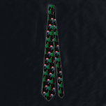 Chrismukkah Tie Pattern Print Black Neck Tie<br><div class="desc">Customizable Chrismukkah Design</div>