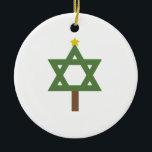 Chrismukkah Tree Ceramic Ornament<br><div class="desc">Ornament</div>