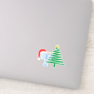 Chrismukkah Vinyl Sticker