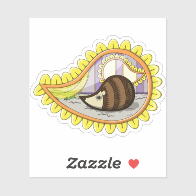 Chrissy the Hedgehog Contour Sticker (Sheet)