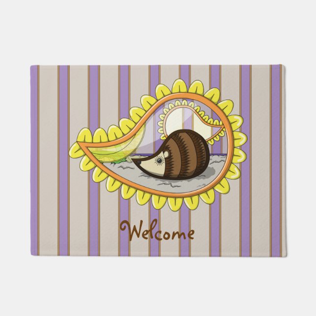Chrissy the Hedgehog Doormat (Front)