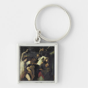Christ Adored by Angels, St. Sebastian Keychain