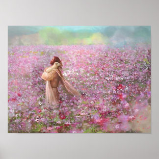 Christ and the Lamb, Embrace of God, Pink Pastures Poster