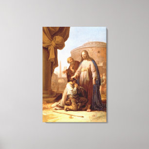 Christ and the Rich Young Ruler, 1640 Canvas Print
