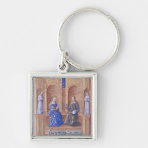 Christ and the Virgin Mary Enthroned Keychain