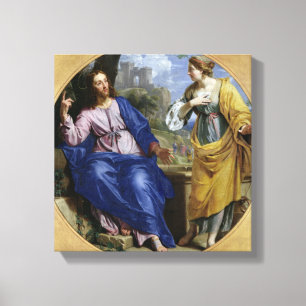 Christ and the Woman of Samaria Canvas Print