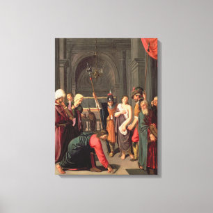 Christ and the Woman Taken in Adultery Canvas Print