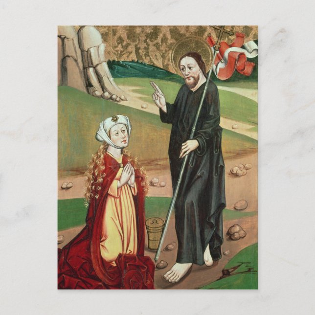 Christ Appears to Mary Magdalene Postcard (Front)