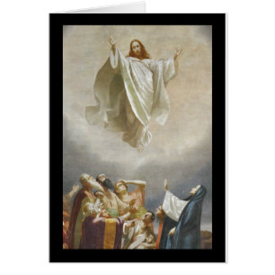 Christ Ascension au ciel observé par les apôtres