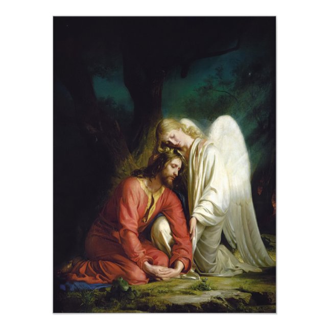 Christ at Gethsemane by Carl Bloch Photo Print (Front)