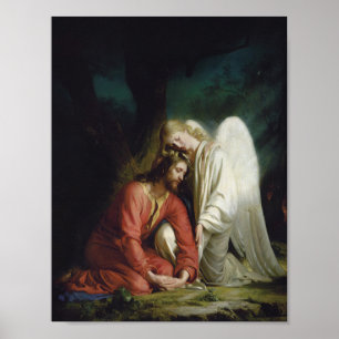 Christ at Gethsemane, Religious Poster