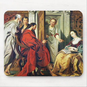 Christ at House of Martha and Mary of Bethany Mouse Pad