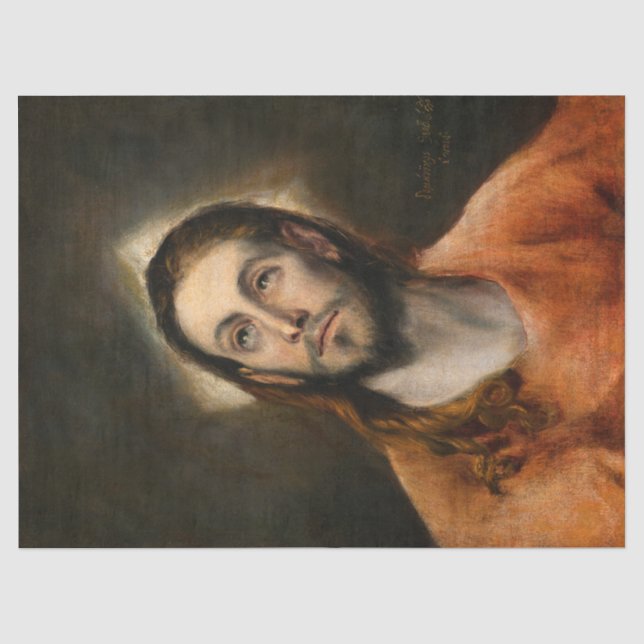 Christ at Prayer by El Greco Tissue Paper (Front)