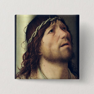 Christ at the Column, c.1475 2 Inch Square Button