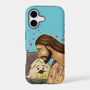 Christ avec étui iPhone Pékinois - plusieurs taill