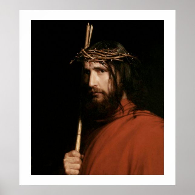 Christ avec les épines par Carl Bloch. Impression  (Devant)