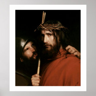 Christ avec les épines par Carl Bloch. Impression 
