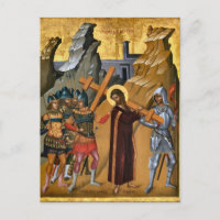 Christ Bearing the Cross Orthodox Christian Icon