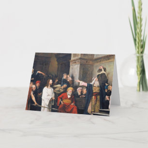 Christ Before Pilate 1880 By Mihaly Munkacsy Card