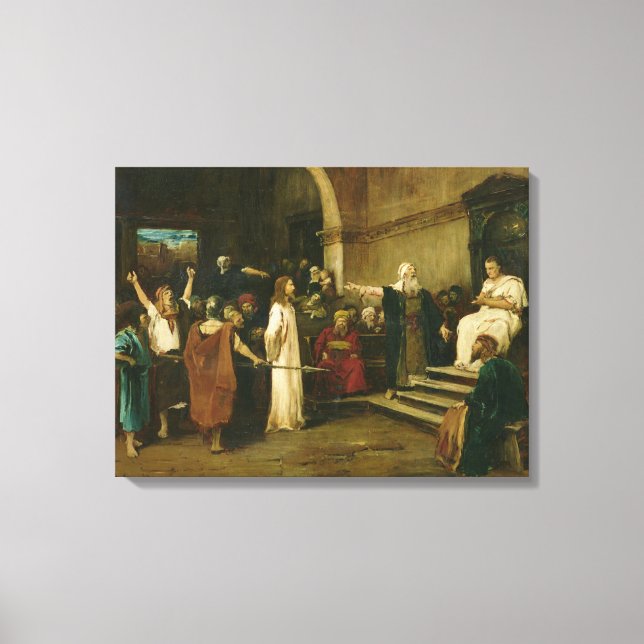 Christ Before Pilate, 1880 Canvas Print (Front)