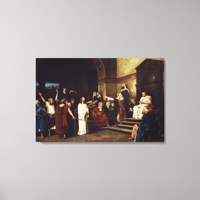 Christ Before Pilate Canvas Print (Front)