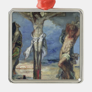 Christ between the Two Thieves, c.1870 Metal Ornament