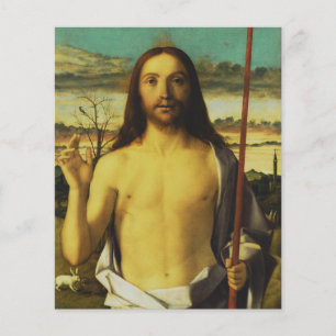 Christ Blessing by Giovanni Bellini Flyer