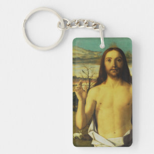 Christ Blessing by Giovanni Bellini Keychain