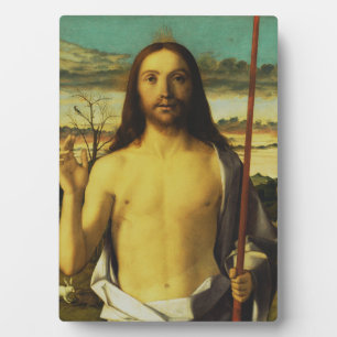Christ Blessing by Giovanni Bellini Plaque