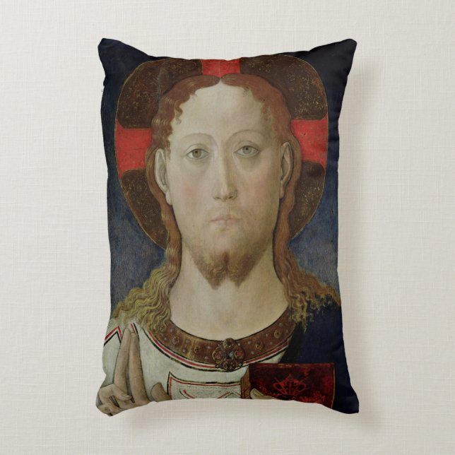Christ Blessing Decorative Pillow (Front(Vertical))