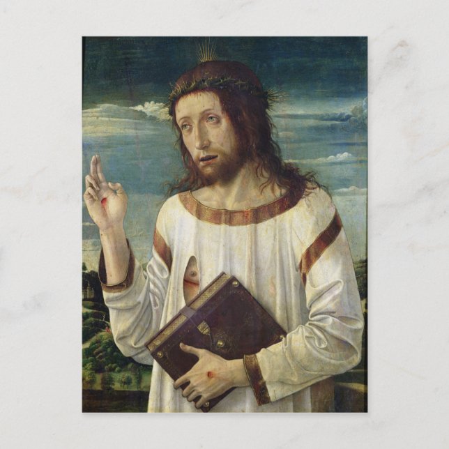 Christ Blessing Postcard (Front)