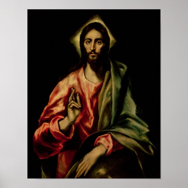 Christ Blessing Poster (Front)