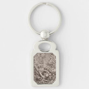 Christ Born to Heaven by Angels Keychain